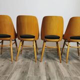 Dining chairs by radomir hoffman for ton, 1950s, set of 4
