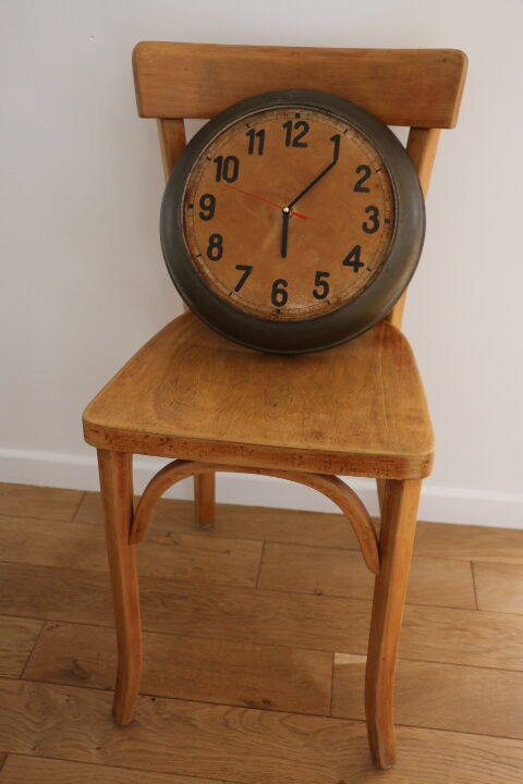 Brass wall clock 1950