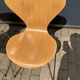 Fritz Hansen series 7 Vlinderstoelen naturel hout 1988