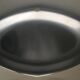 Oval dish in brushed metal