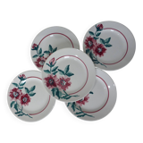 5 assiettes dessert vintage de Sarreguemines modèle monceau 231129