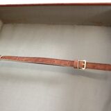 Set three vintage leather suitcases