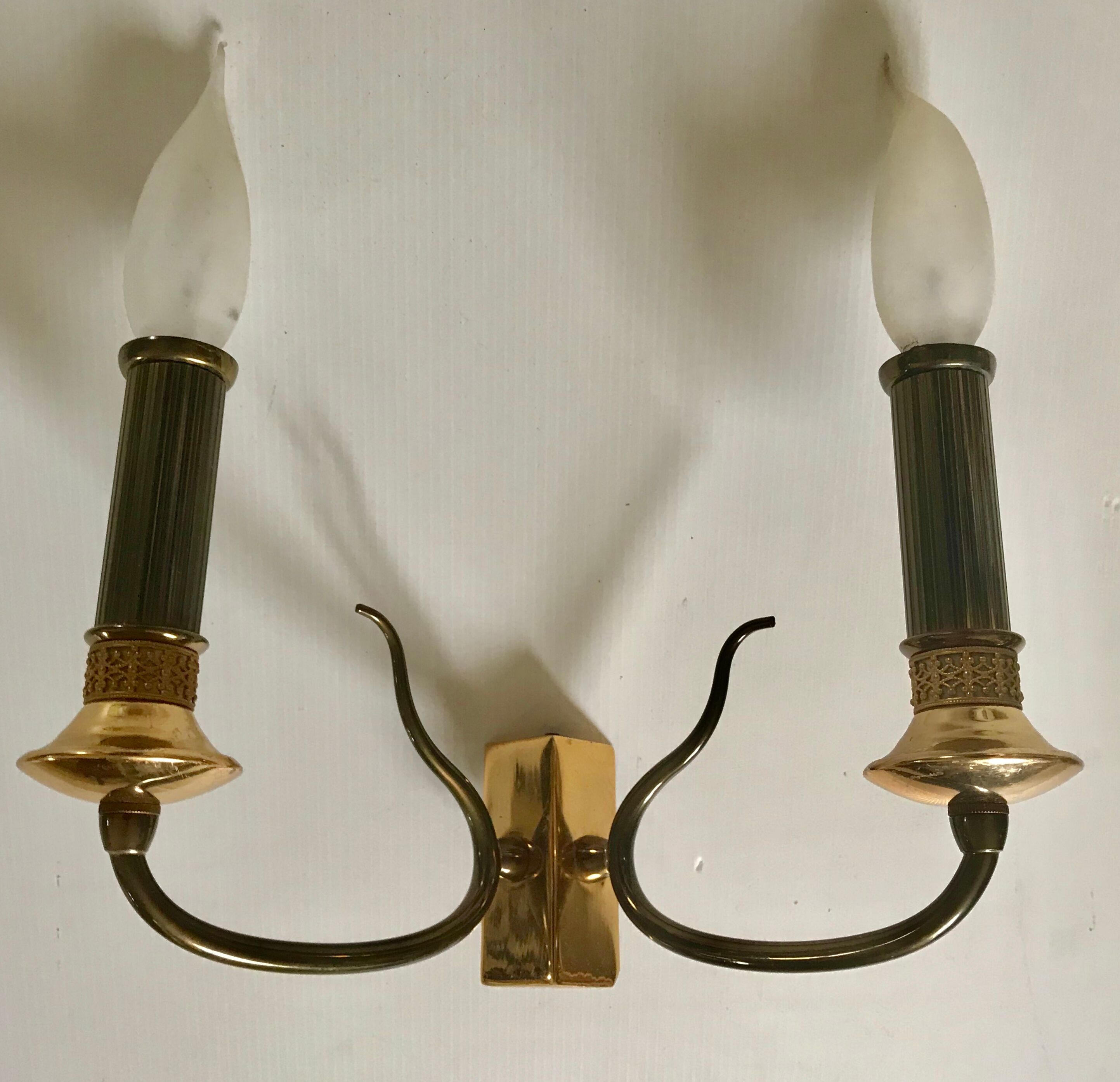 Brass wall lamp circa 1950