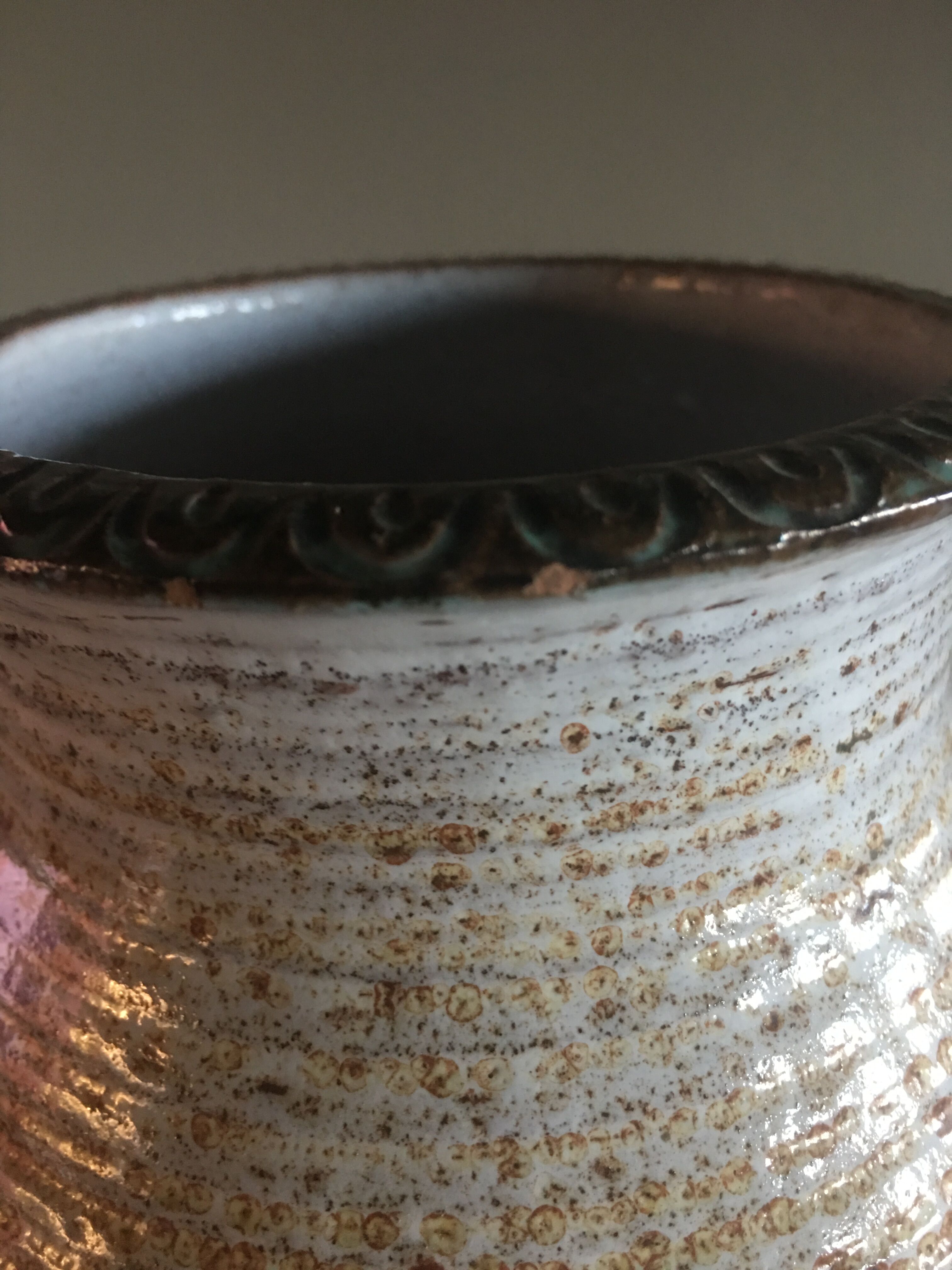 Marcel Giraud signed ceramic vase