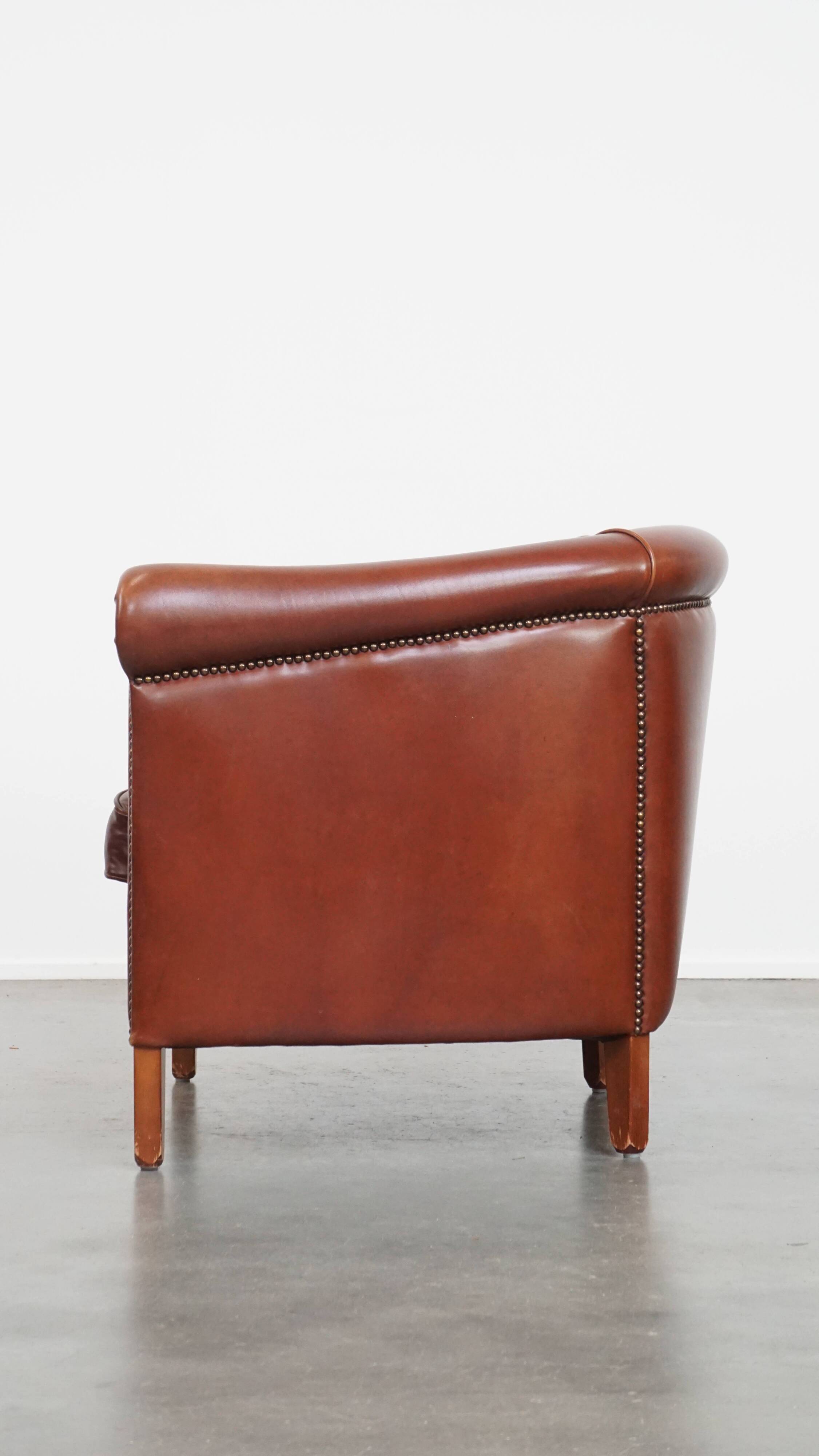 Club Chair in Cowhide Leather