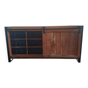 Buffet en bois d'acacia