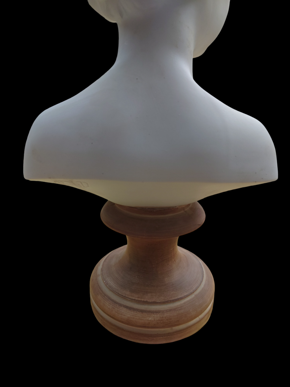 Biscuit bust louise Brongniart signed MNP Limoges XX century