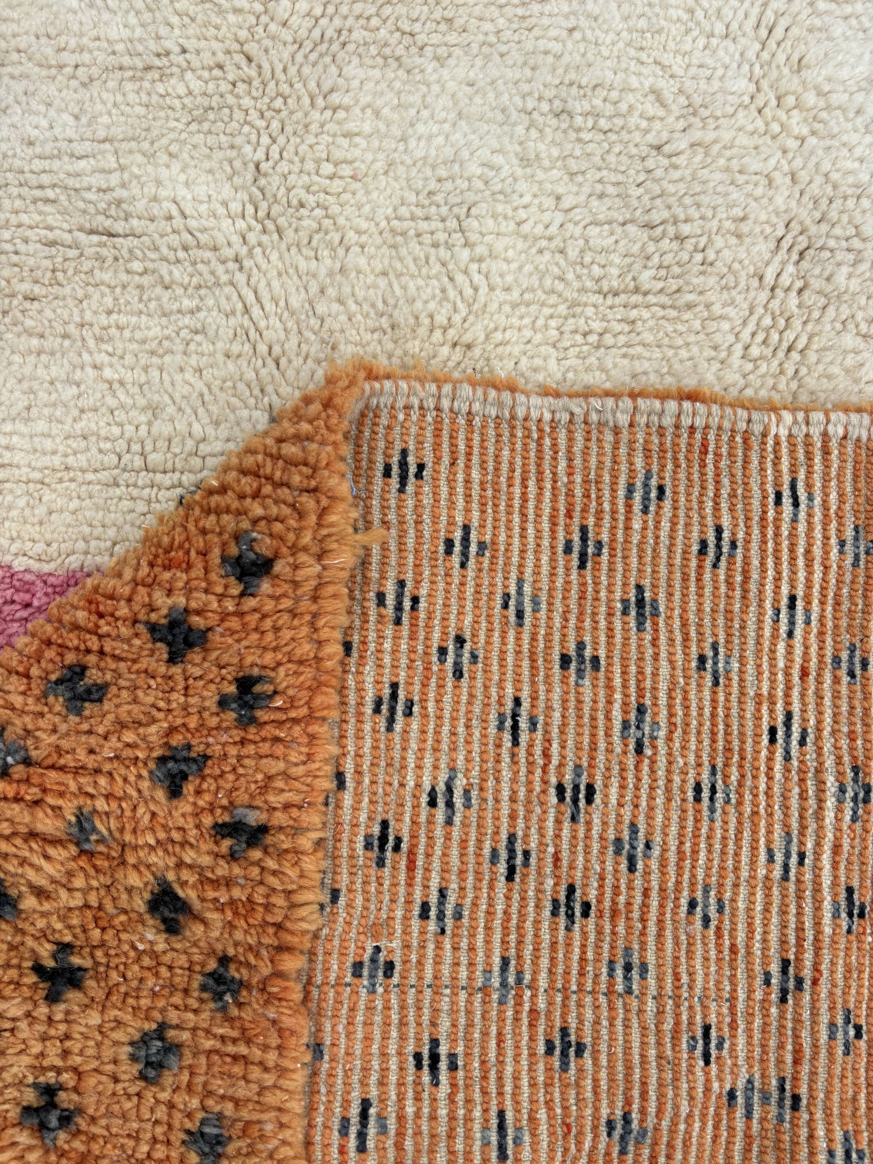 Modern Moroccan Berber wool rug