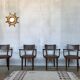 Series of 4 Baumann chairs 1950