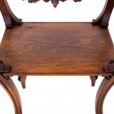 Small table with delicate carving, France, circa 1890.