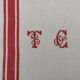 5 torchons anciens monogrammés