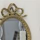 Pair Applique Mirror in Gilded Bronze Style Louis XVI