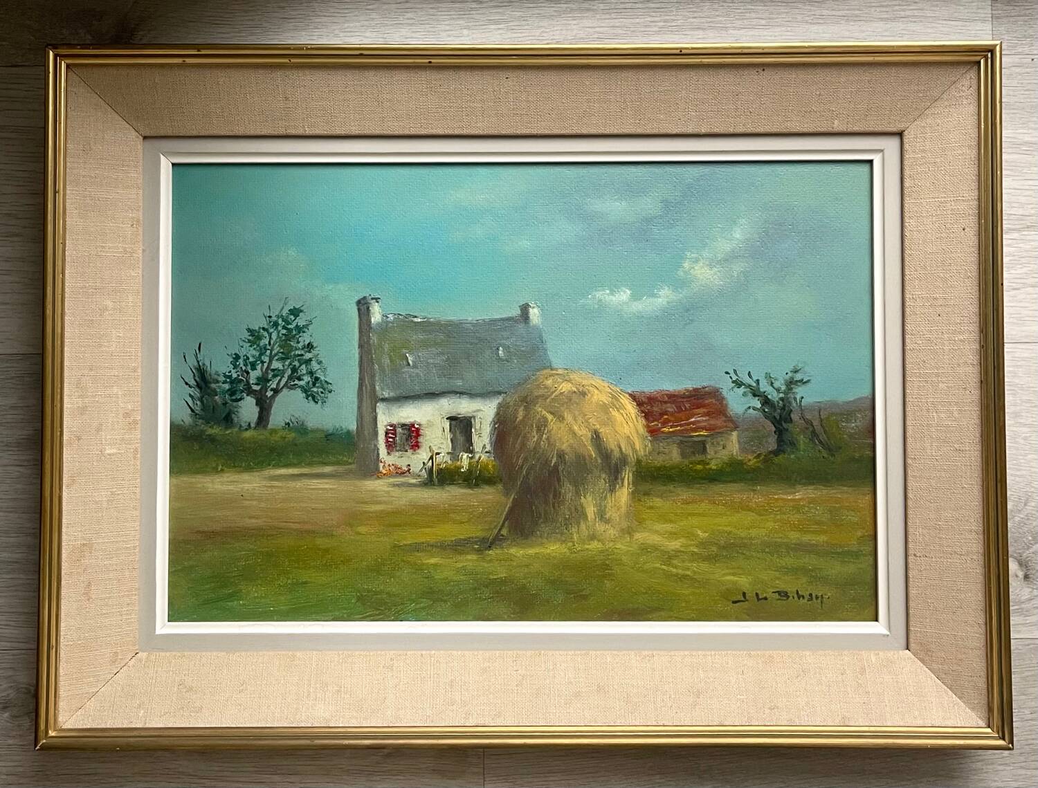 Breton painting on wood