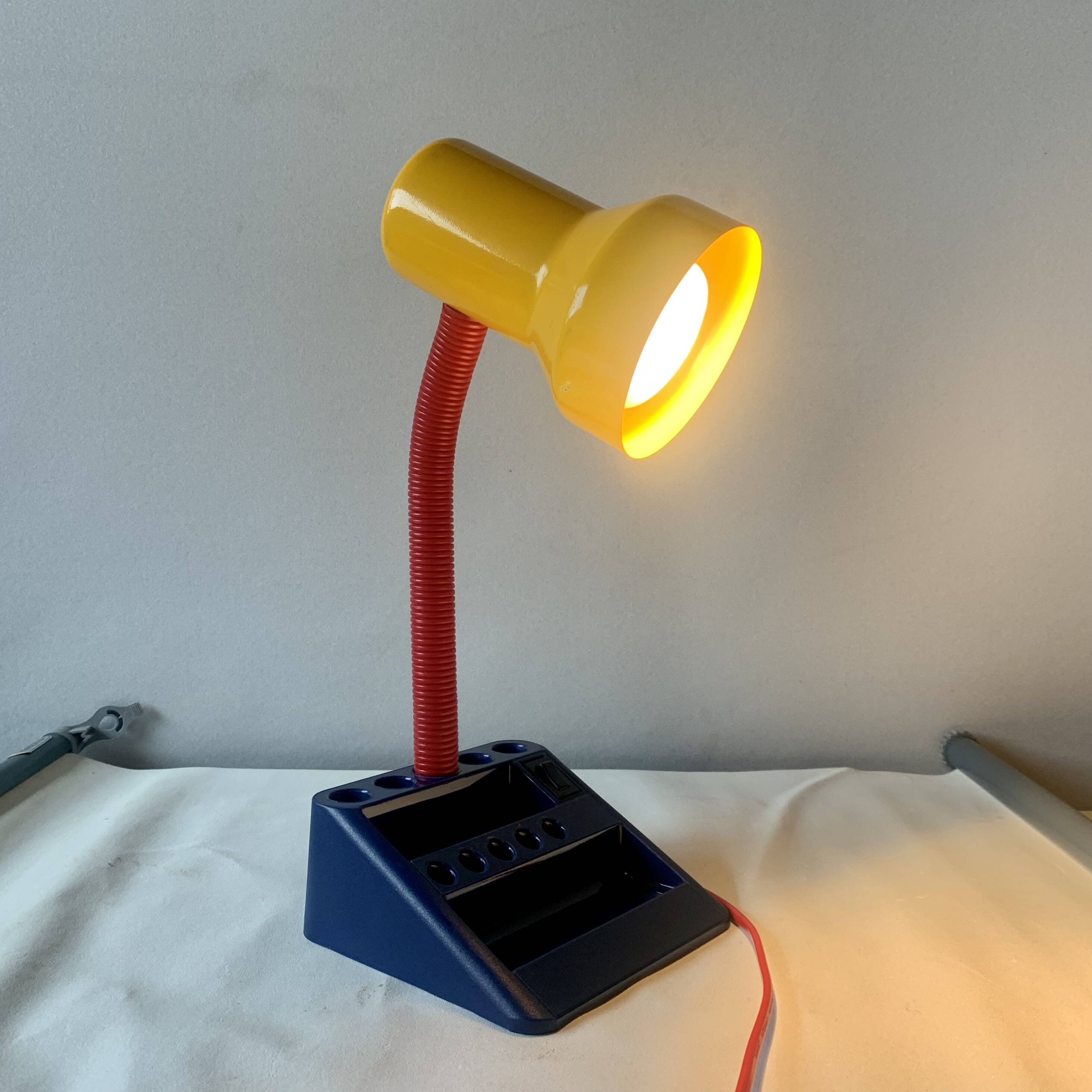 Vintage Memphis Style Multicolor Desk Lamp - Massive Model 12938