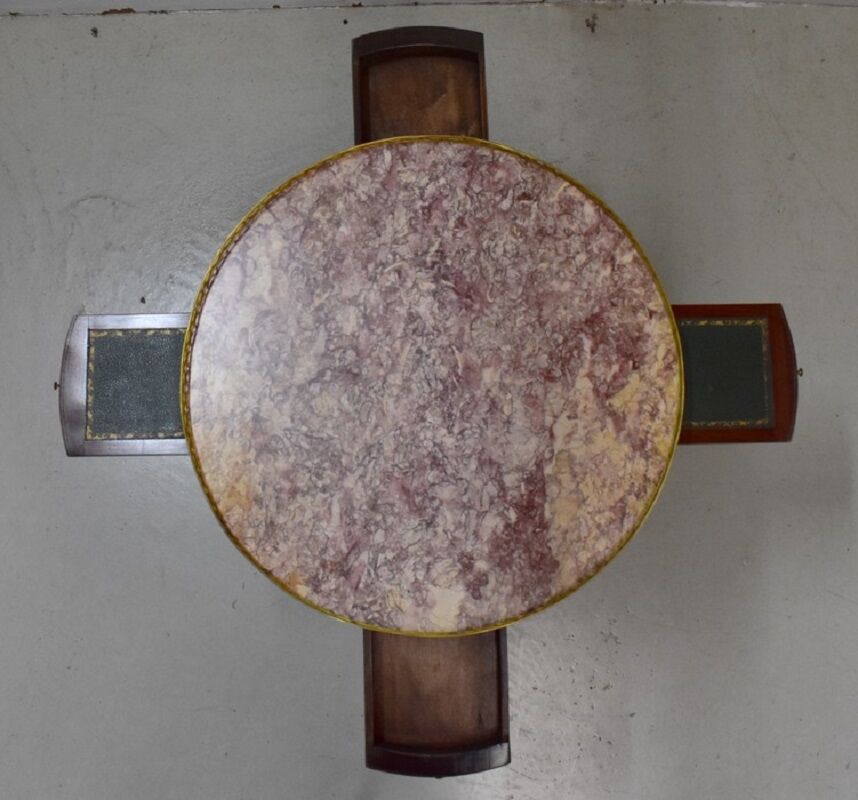 Table Bouillotte in mahogany, Louis XVI style - 20th century