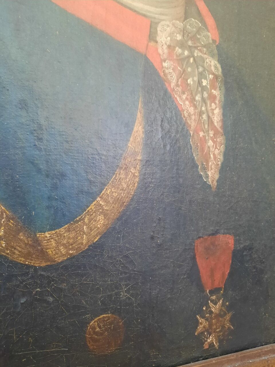 Oil portrait XVIIIth