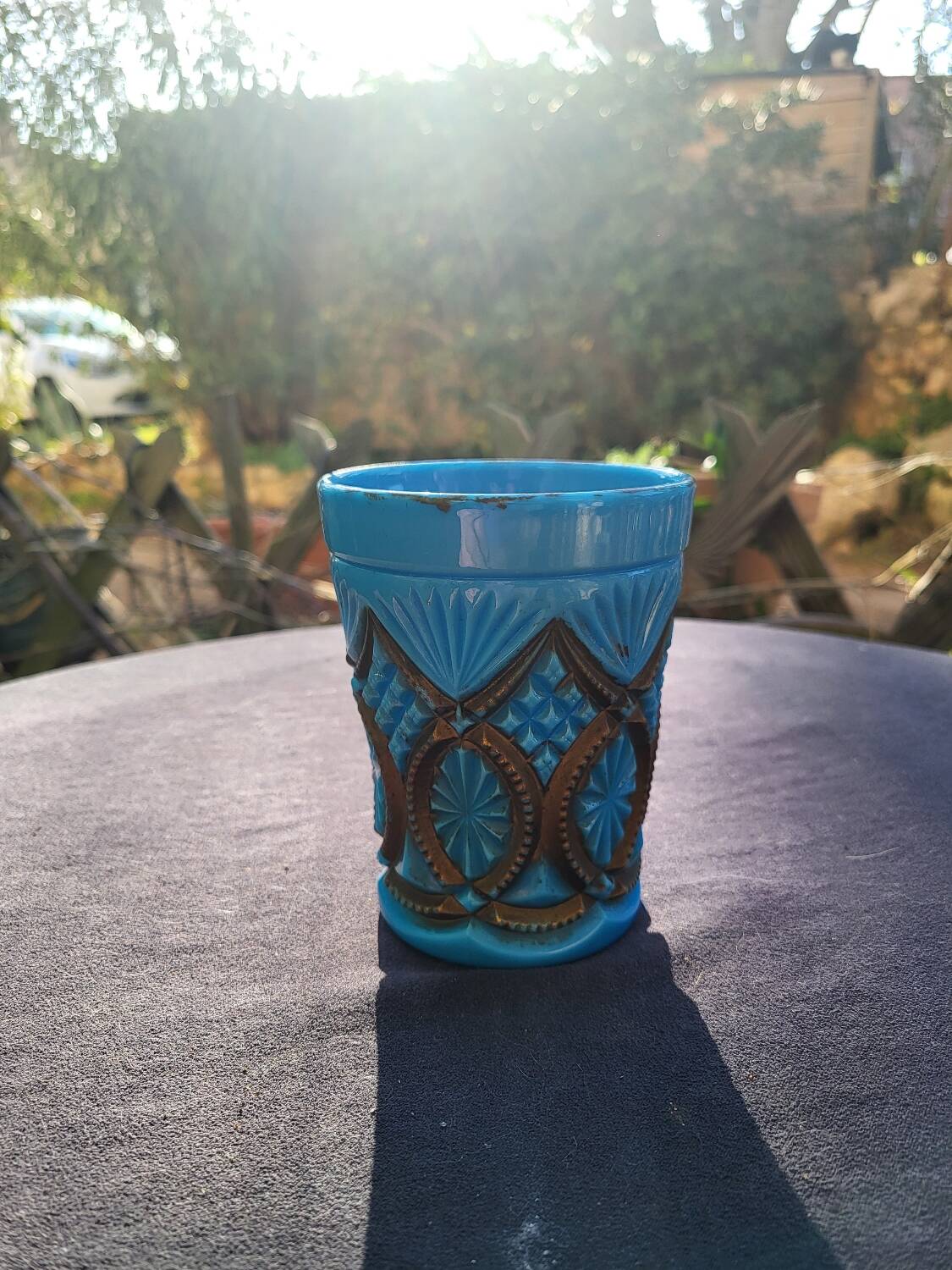 Val saint lambert opaline goblet