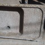 Evier ancien ciment granité