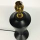 Vintage black ceramic lamp 1950
