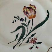 Vintage Longchamp plates – "Tulips" model – 1950s-60s