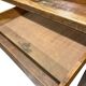 Bureau américain vintage en bois avec volet roulant