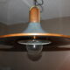 Temde Leuchten, 50's/60's and teak and brass hanging lamp