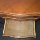 Pair of Louis XV style bedside tables in cherry wood marquetry.