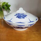 Vegetable soup tureen in earthenware from St Amand