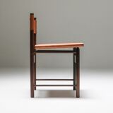 Chaises de Salle à Manger Zalszupin Jacaranda avec sièges en cuir cognac Saddle 1950