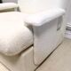 Fauteuil vintage en laine bouclée
