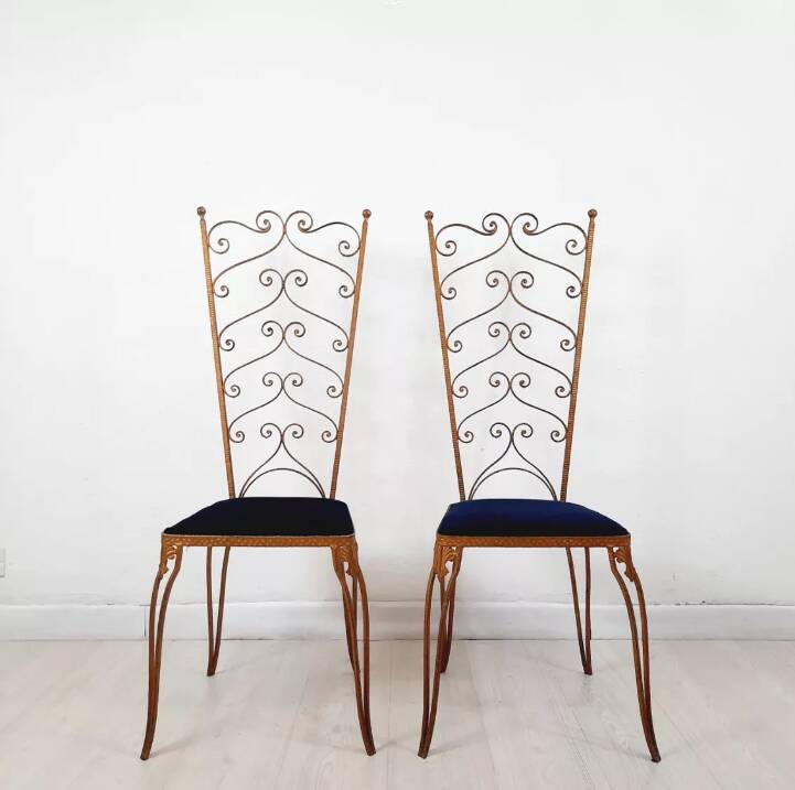 Pair of vintage chairs, design Pier Luigi Colli