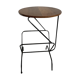 Table volante bois et métal vintage
