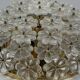 1960s/70s Ceiling Lamp Ernst Palme made of brass and glass, Germany