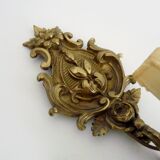 Vintage pair of 1950s gilt brass wall sconces