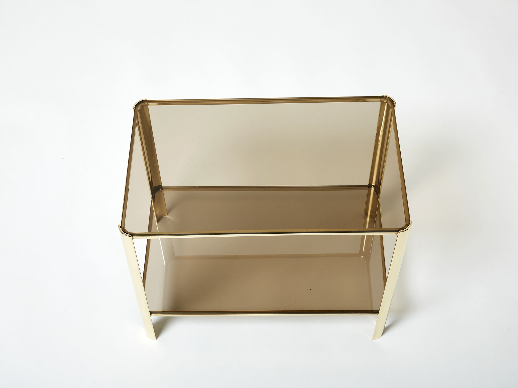 Bronze side table signed J.T. Lepelletier for Broncz circa 1960