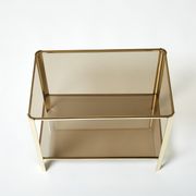 Bronze side table signed J.T. Lepelletier for Broncz circa 1960