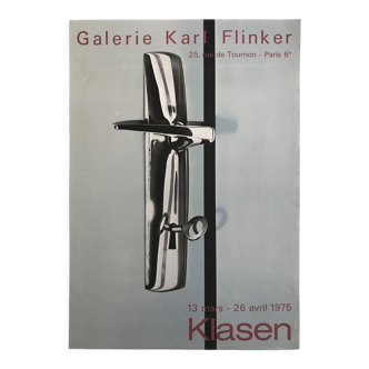 Original poster by Peter Klasen, Karl Flinker Gallery, 1975