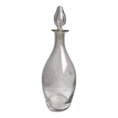Carafe à vin en cristal en verre gravé début XXème