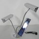Vintage desk lamp with 3 chromed shades