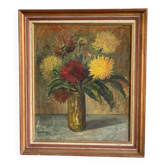 Still life bouquet of dahlias 1960