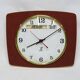 Vintage Jaz Transistor Wall Clock with Day and Date Calendar Formica