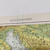 Map of the Mediterranean, 1950