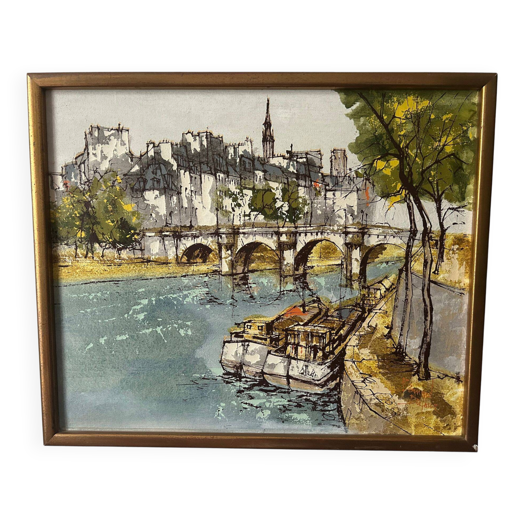 Table by Bernard Dufour, 1922, The Seine, Paris