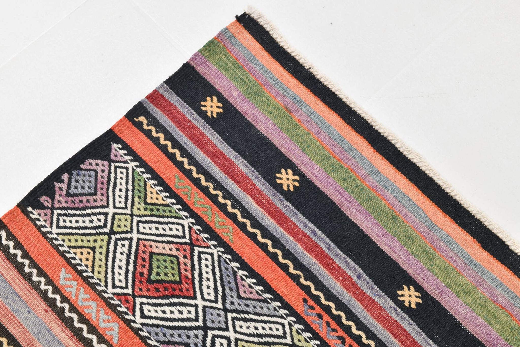 174x236Cm Antique Turkish Vintage Kilim Rug