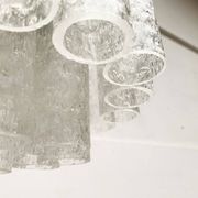 Lampe Plafonnier en Verre Allemande du Milieu du Siècle par Doria Leuchten, années 1960