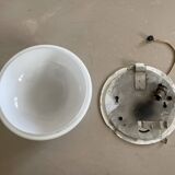 Large opaline wall or ceiling light D24cm