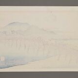 Estampe Utagawa Hiroshige Okazaki