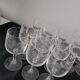 Lot de 19 verres à a pied en cristal ciselé