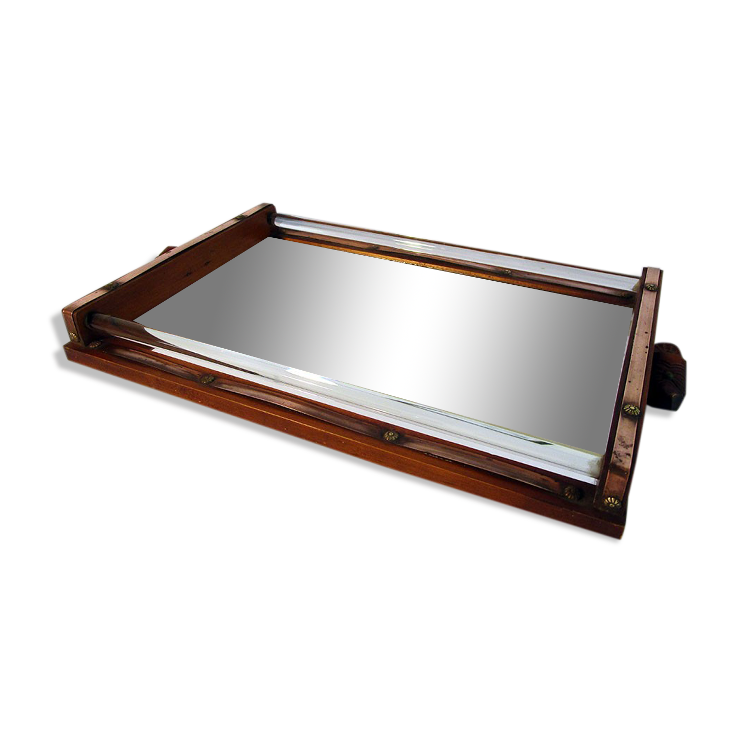 Plateau miroir et bois