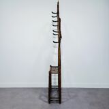 Bamboo coat rack with umbrella stand